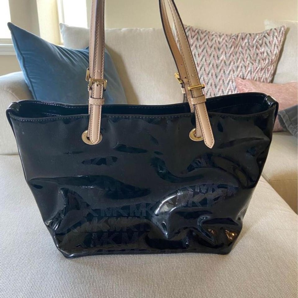 Michael Kors Patent Leather Tote Bag